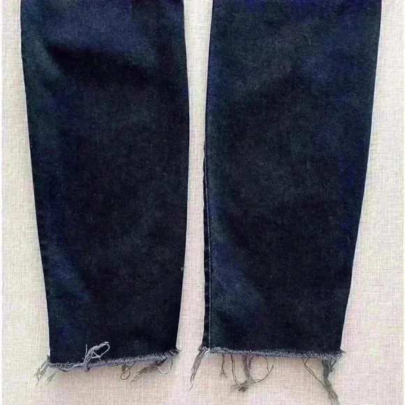 Mother Sz 24 The Looker Ankle Fray Jeans Last Call Skinny High Rise Stretch - Picture 8 of 14